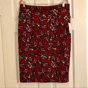LuLaRoe Cassie Skirt with Feathers濾